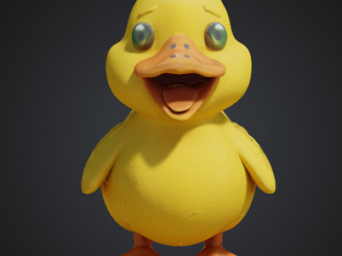 Realistic 3D Duck Model Ready 3D Model