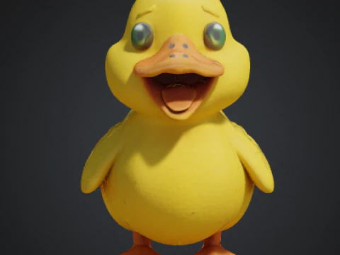Realistic 3D Duck Model Ready 3D Model