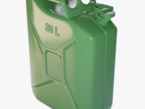 Jerry Can Metal Gas Model 3D