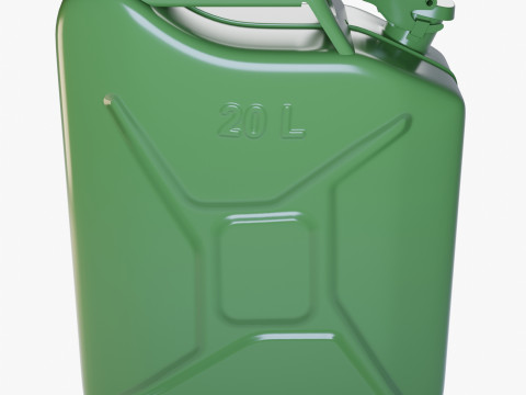 Jerry Can Metal Gas Model 3D