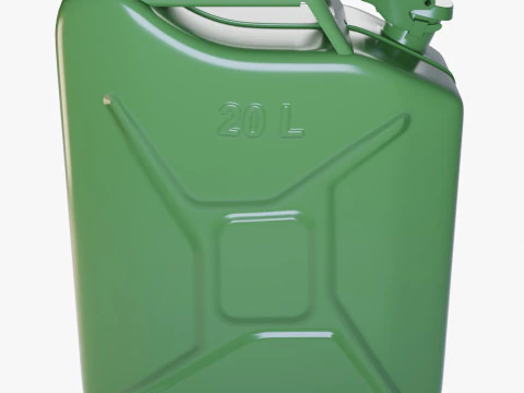 Jerry Can Metal Gas 3D Model