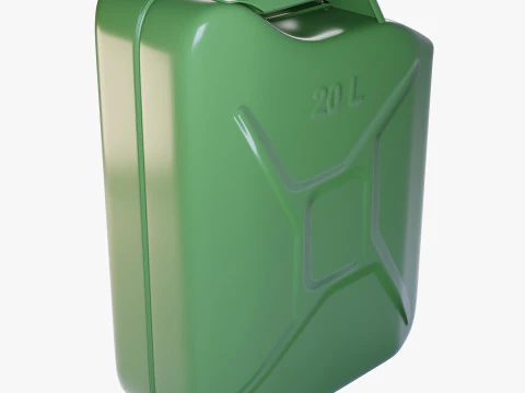 Jerry Can Metal Gas 3D Model