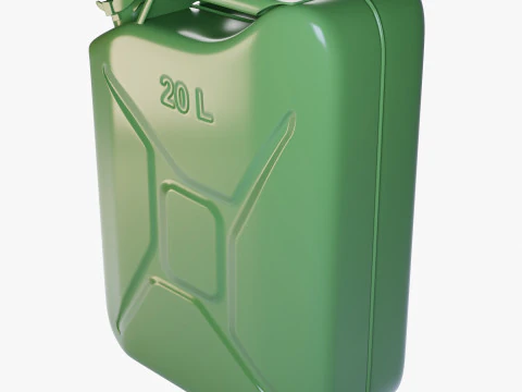 Jerry Can Metal Gas 3D Model
