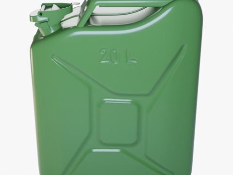 Jerry Can Metal Gas Model 3D