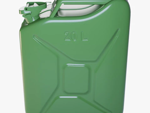 Jerry Can Metal Gas 3D Model