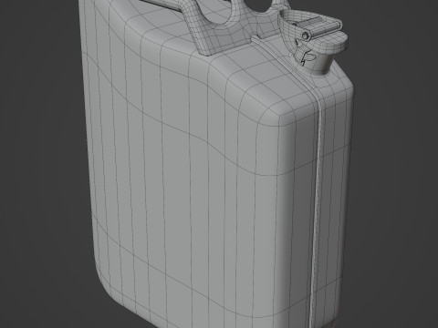 Jerry Can Metal Gas Model 3D