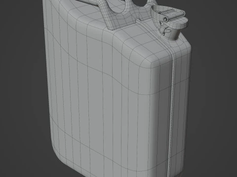 Jerry Can Metal Gas 3D Model