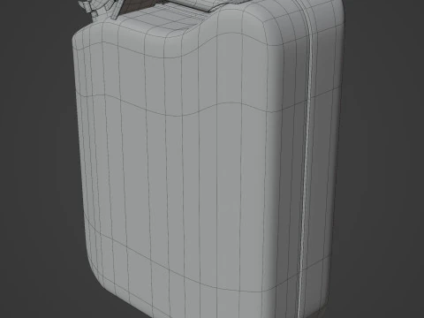 Jerry Can Metal Gas 3D Model