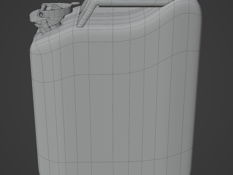 Jerry Can Metal Gas Model 3D