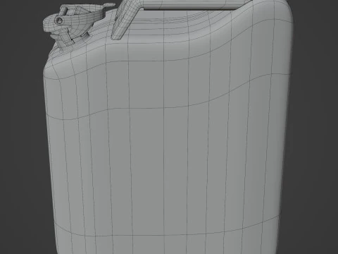 Jerry Can Metal Gas 3D Model