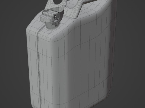 Jerry Can Metal Gas Model 3D