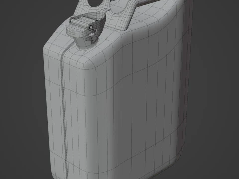 Jerry Can Metal Gas 3D Model