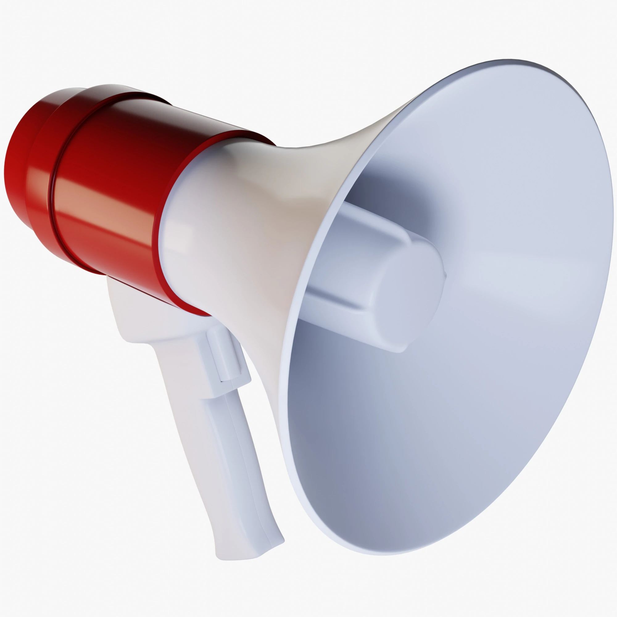 Megaphone 3D Model .c4d .max .obj .3ds .fbx .stl .blend 