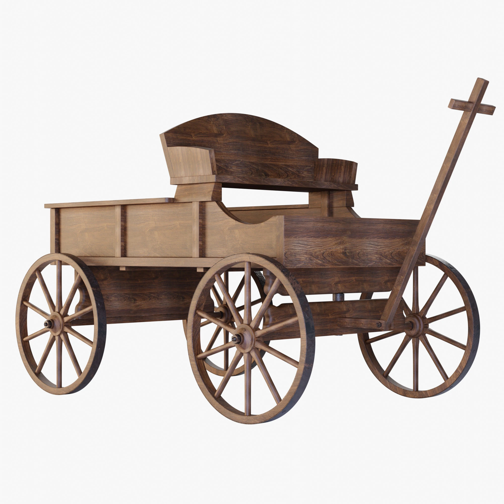 Carriage 3D Model .c4d .max .obj .3ds .fbx .stl .blend