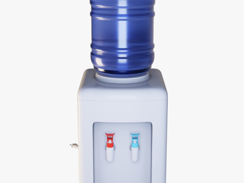 Water Cooler Dispenser Modello 3D