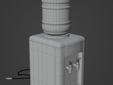 Water Cooler Dispenser Modello 3D
