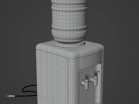 Water Cooler Dispenser 3D Model