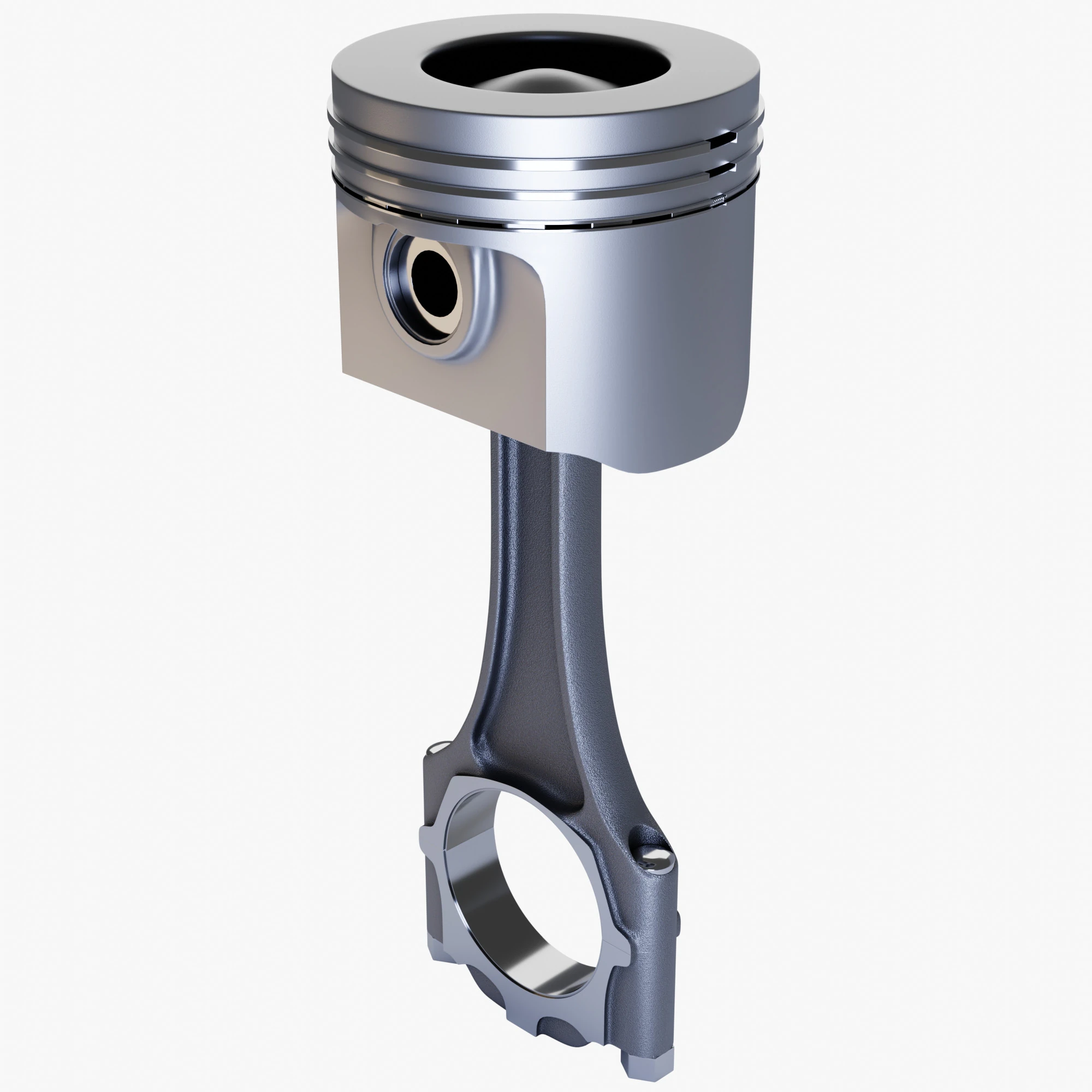 Engine Piston 3D Model .c4d .max .obj .3ds .fbx .stl .blend