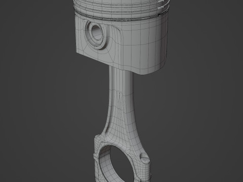 Engine Piston 3D 模型
