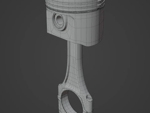 Engine Piston 3D Model