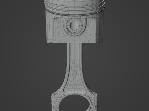 Engine Piston 3D 模型