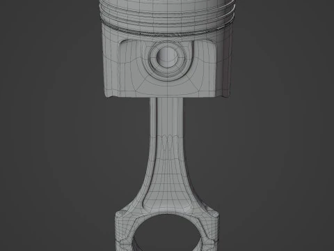 Engine Piston 3D Model