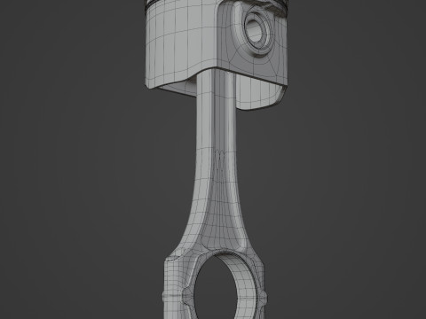 Engine Piston 3D 模型
