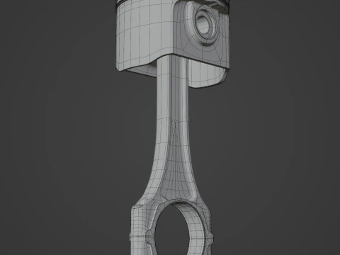 Engine Piston 3D Model