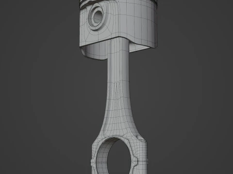 Engine Piston 3D Model