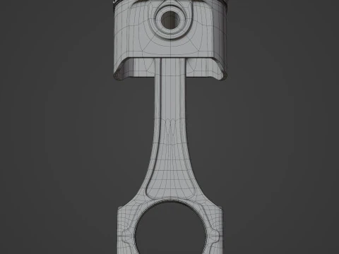 Engine Piston 3D Model