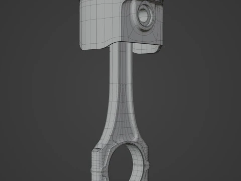Engine Piston 3D Model