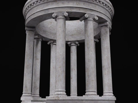 Kolom Patung Model 3D