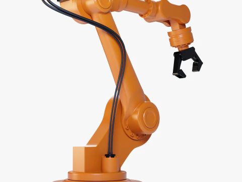 Industrial Robot Arm 3D Model