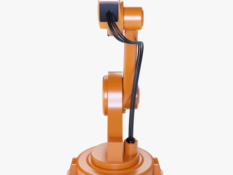 Industrial Robot Arm 3D Model