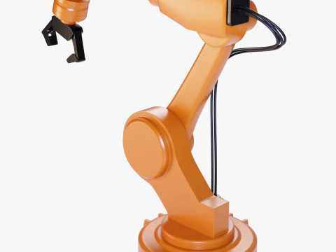 Industrial Robot Arm 3D Model