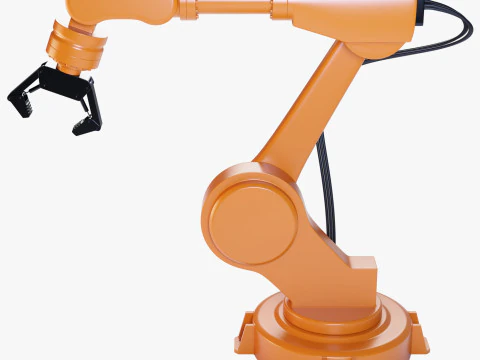 Industrial Robot Arm 3D Model