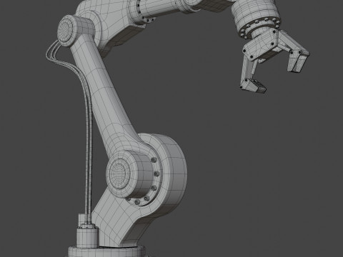 Industrial Robot Arm 3D 모델