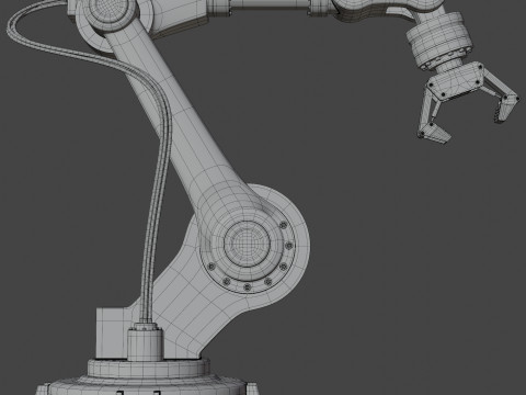 Industrial Robot Arm 3D 모델