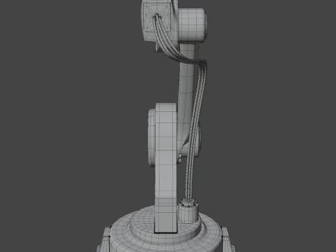Industrial Robot Arm 3D Model