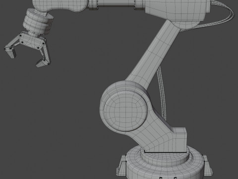 Industrial Robot Arm 3D 모델