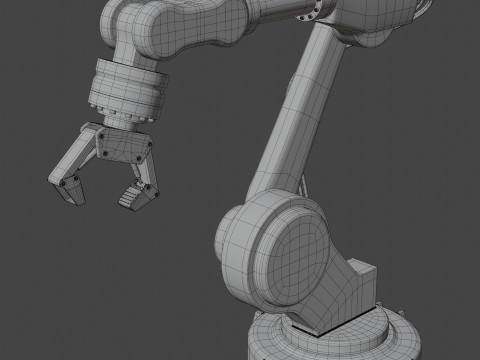 Industrial Robot Arm 3D 모델