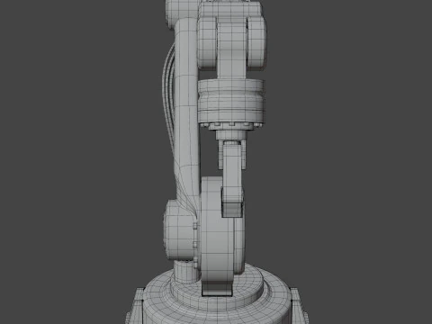 Industrial Robot Arm 3D Model