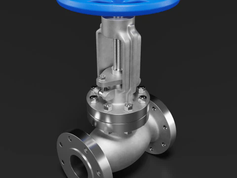 Industrial Valve 3D Model