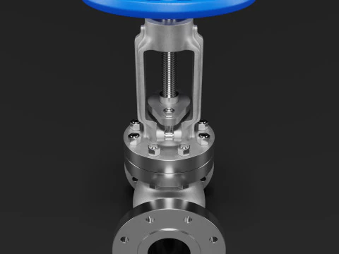 Industrial Valve 3D Model