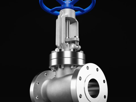 Industrial Valve 3D Model