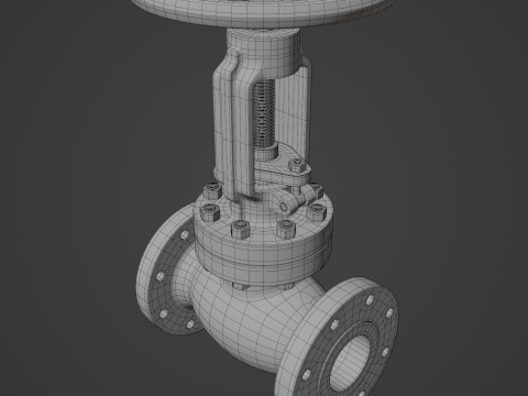 Industrial Valve Model 3D