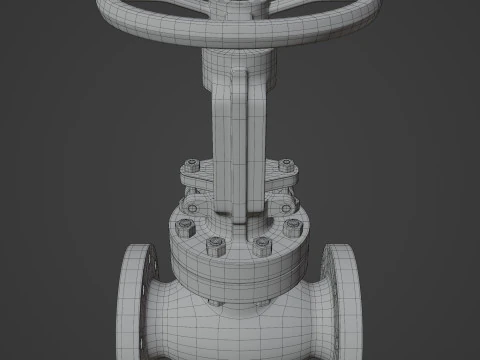 Industrial Valve 3D Model