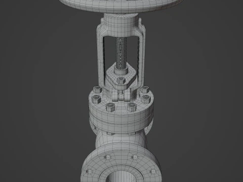 Industrial Valve 3D Model