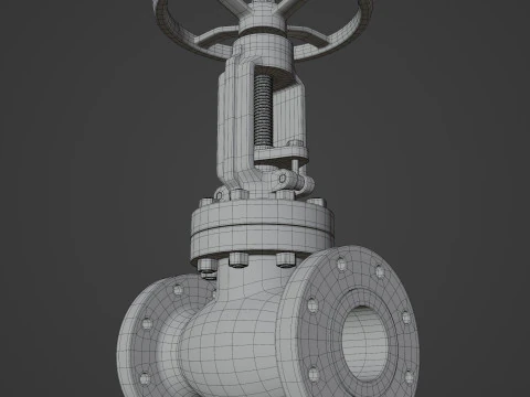 Industrial Valve 3D Model
