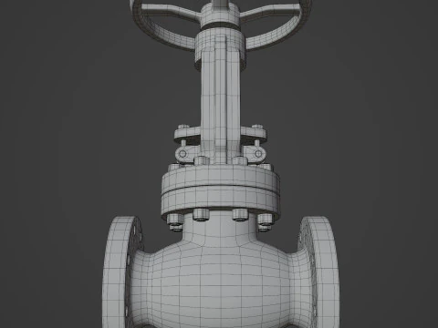 Industrial Valve 3D Model